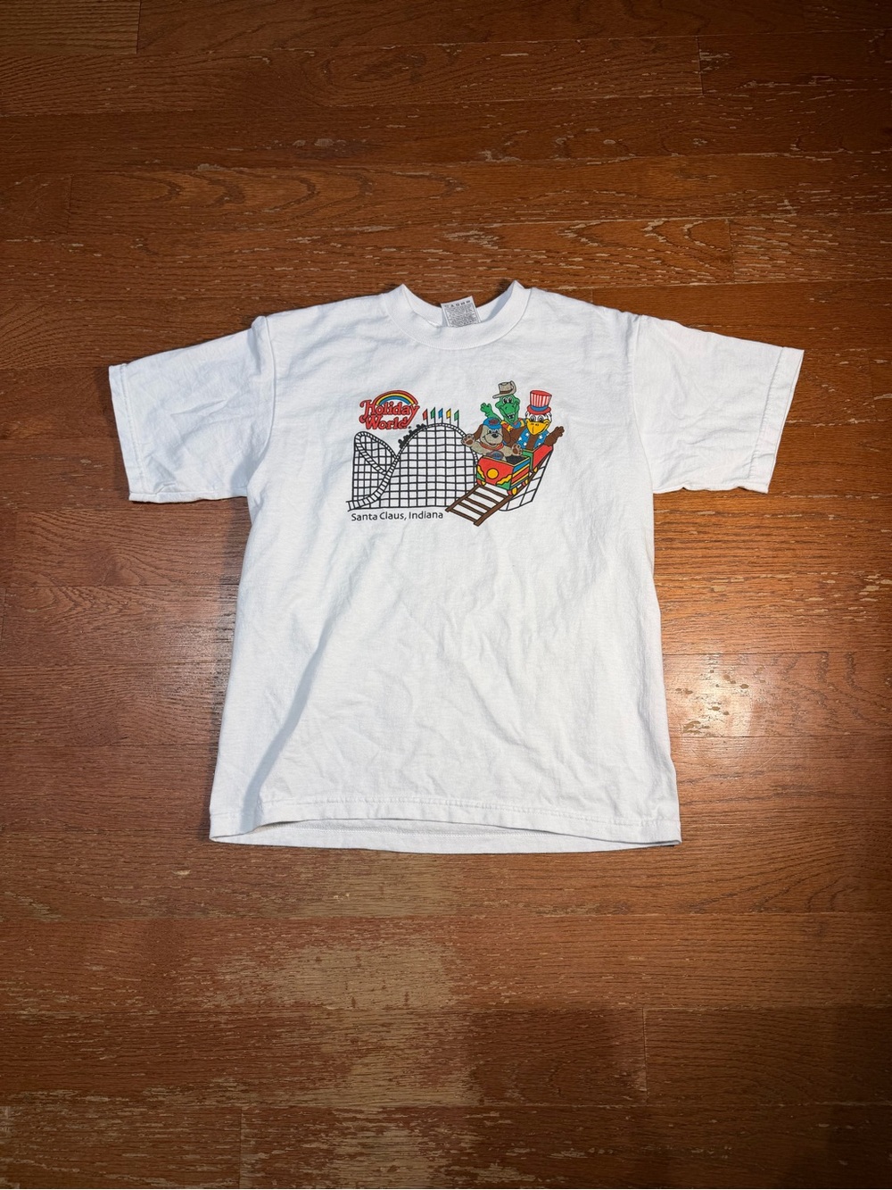 Y2K Youth Holiday World Roller Coaster Graphic Tee